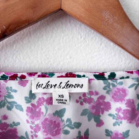 For Love And Lemons Petal Blouse in Carnation - Picture 9 of 9